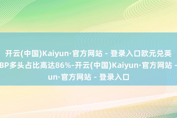 开云(中国)Kaiyun·官方网站 - 登录入口欧元兑英镑EUR/GBP多头占比高达86%-开云(中国)Kaiyun·官方网站 - 登录入口